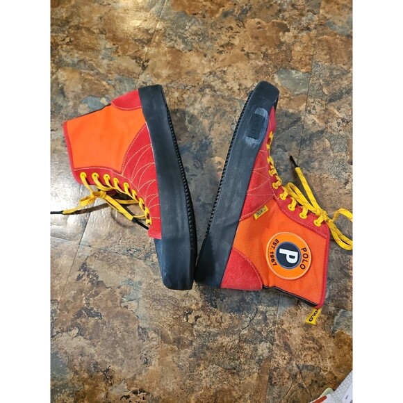 POLO RALPH LAUREN Red Xander Sports High Top Sneakers Men's 12D - Picture 13 of 14